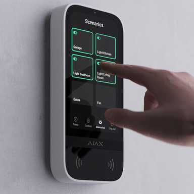 Ajax KeyPad TouchScreen Jeweller White