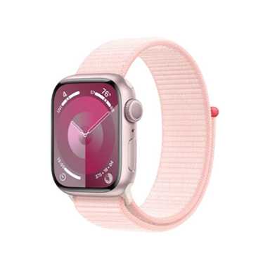 Apple Watch Series 9 GPS 41mm Pink Aluminum Case With Light Pink Sport Loop MR953