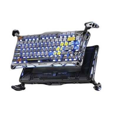 GravaStar Gaming Keyboard Mercury K1 Pro 75% Wireless Mechanical Interstellar Silver