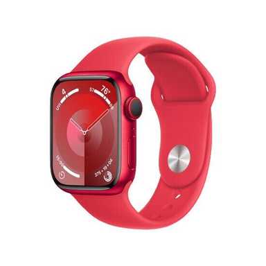 Apple Watch Series 9 GPS 41mm Red Aluminum Case With Red Sport Band MRXH3 M/L