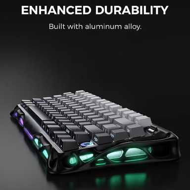 GravaStar Gaming Keyboard Mercury K1 75% Wireless Mechanical Gradient White
