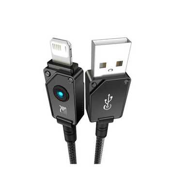 Baseus Unbreakable Series Fast Charging Data Cable USB to IP 2.4A 2m P10355802111-01 Cluster Black