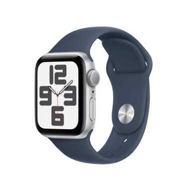 Apple Watch Series SE 2 GPS 2023 40mm Silver Aluminum Case With Storm Blue SB MRE23 M/L