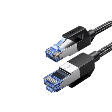 Ugreen Cat8 Pure Copper Ethernet Cable Round Braided OD5.5mm 1.5m 80430 Black
