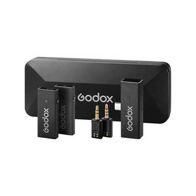 Godox 2.4GHz Wireless Microphone System MoveLink Mini UC Kit2 Black