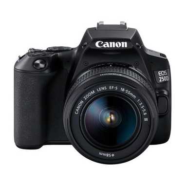 Canon EOS 250D EF-S 18-55 mm Black